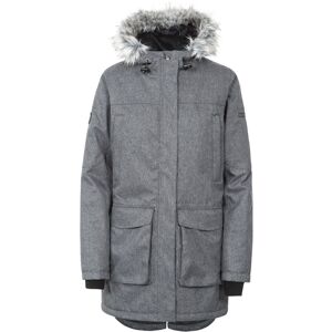 (6, Black/Silver Grey) Trespass Womens Parka Jacket Waterproof Thundery (6, Black/Silver Grey) Trespass Womens Parka Jacket Waterproof Thundery