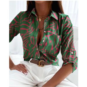 Maxpower (green, L) Elegant Women Blouse Spring and Autumn Temperament Top Long Sleeve St Maxpower (green, L) Elegant Women Blouse Spring and Autumn Temperament Top Long Sleeve St