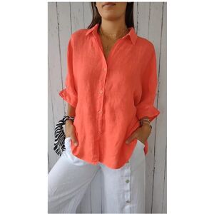 Maxpower (Orange, M) Elegant Chic Women's Blouse Casual Top Spring Summer Fashion Loose Maxpower (Orange, M) Elegant Chic Women's Blouse Casual Top Spring Summer Fashion Loose