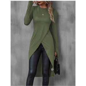 Maxpower (Green, S) Women's T-Shirts Autumn French Decent Plain Long Sleeve Crew Neck Wra Maxpower (Green, S) Women's T-Shirts Autumn French Decent Plain Long Sleeve Crew Neck Wra