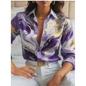Maxpower (purple, L) Shirts & Blouses Spring And Autumn Fashion New Long Sleeve Lapel Loo Maxpower (purple, L) Shirts & Blouses Spring And Autumn Fashion New Long Sleeve Lapel Loo