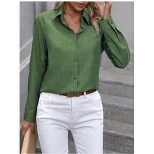 Maxpower (dark green, XXL) Spring Autumn New Fashion Color Combination Long-sleeved Lapel Maxpower (dark green, XXL) Spring Autumn New Fashion Color Combination Long-sleeved Lapel
