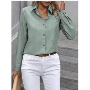 Maxpower (Light Green, S) Spring Autumn New Fashion Color Combination Long-sleeved Lapel Maxpower (Light Green, S) Spring Autumn New Fashion Color Combination Long-sleeved Lapel