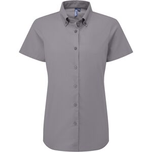 Premier Womens Supreme Oxford Short-Sleeved Shirt - 3XL Premier Womens Supreme Oxford Short-Sleeved Shirt - 3XL