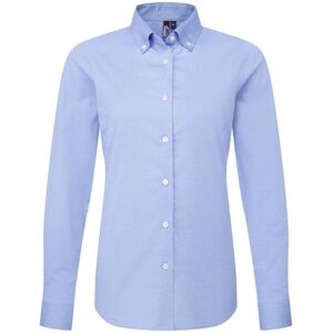 (L, Oxford Blue) Premier Womens/Ladies Supreme Oxford Long-Sleeved Formal Shirt (L, Oxford Blue) Premier Womens/Ladies Supreme Oxford Long-Sleeved Formal Shirt