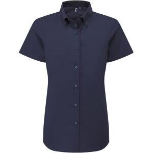 (3XL, Navy) Premier Womens/Ladies Supreme Oxford Short-Sleeved Formal Shirt (3XL, Navy) Premier Womens/Ladies Supreme Oxford Short-Sleeved Formal Shirt