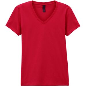 (S, Cherry Red) Gildan Womens/Ladies Soft Style V Neck T-Shirt (S, Cherry Red) Gildan Womens/Ladies Soft Style V Neck T-Shirt
