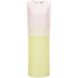 Hugo Boss (8 UK, Pink/White/Green) Boss Womens/Ladies Emanis Midi Dress Hugo Boss (8 UK, Pink/White/Green) Boss Womens/Ladies Emanis Midi Dress