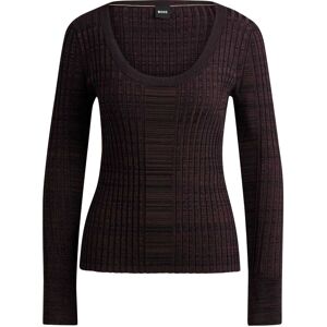 Hugo Boss (S, Brown) Boss Womens/Ladies Firama Scoop Neck Sweater Top Hugo Boss (S, Brown) Boss Womens/Ladies Firama Scoop Neck Sweater Top