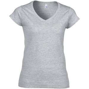 (M, Sport Grey (RS)) Gildan Ladies Soft Style Short Sleeve V-Neck T-Shirt (M, Sport Grey (RS)) Gildan Ladies Soft Style Short Sleeve V-Neck T-Shirt
