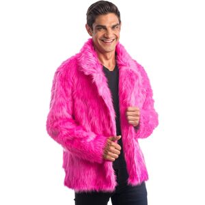 Rubies (XL (190 cm)) Adult pink faux fur coat Rubies (XL (190 cm)) Adult pink faux fur coat