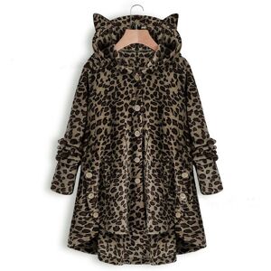 Unbranded (Leopard, M) Warm Womens Winter Fleece Hoodie Hooded Coat Ladies Casual Long Siz Unbranded (Leopard, M) Warm Womens Winter Fleece Hoodie Hooded Coat Ladies Casual Long Siz