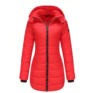 Gaatpot (red, 3XL) Water-repellent cotton jacket with detachable hood long-sleeved parka Gaatpot (red, 3XL) Water-repellent cotton jacket with detachable hood long-sleeved parka