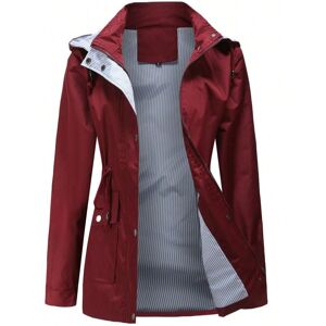 Gaatpot (Claret, L) Autumn and winter detachable hood windbreaker women's clothing large Gaatpot (Claret, L) Autumn and winter detachable hood windbreaker women's clothing large