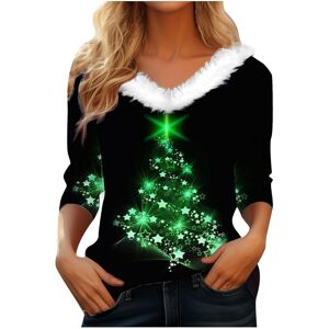 Unbranded (M, 005 Green) Christmas Sweatshirts for Women Ladies Tops Xmas Jumpers Furry V Unbranded (M, 005 Green) Christmas Sweatshirts for Women Ladies Tops Xmas Jumpers Furry V