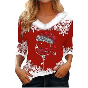 Unbranded (S, 001 Red) Christmas Sweatshirts for Women Ladies Tops Xmas Jumpers Furry V Ne Unbranded (S, 001 Red) Christmas Sweatshirts for Women Ladies Tops Xmas Jumpers Furry V Ne