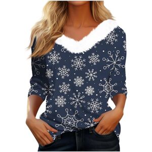 Unbranded (M, 010 Dark Blue) Christmas Sweatshirts for Women Ladies Tops Xmas Jumpers Furr Unbranded (M, 010 Dark Blue) Christmas Sweatshirts for Women Ladies Tops Xmas Jumpers Furr