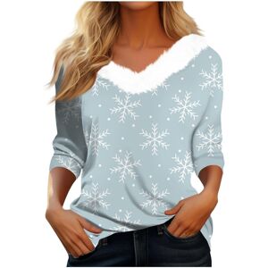Unbranded (XL, 011 Light Blue) Christmas Sweatshirts for Women Ladies Tops Xmas Jumpers Fu Unbranded (XL, 011 Light Blue) Christmas Sweatshirts for Women Ladies Tops Xmas Jumpers Fu