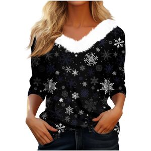 Unbranded (XXL, 008 Black) Christmas Sweatshirts for Women Ladies Tops Xmas Jumpers Furry Unbranded (XXL, 008 Black) Christmas Sweatshirts for Women Ladies Tops Xmas Jumpers Furry