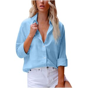 Unbranded (XXL, 01* Light Blue) Ladies Tops Clearance Womens Button Down Shirts Long Sleev Unbranded (XXL, 01* Light Blue) Ladies Tops Clearance Womens Button Down Shirts Long Sleev