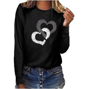 Unbranded (XL, 001* Black) Ladies Tops Clearance Women's Long Sleeve Valentine's Day Shirt Unbranded (XL, 001* Black) Ladies Tops Clearance Women's Long Sleeve Valentine's Day Shirt