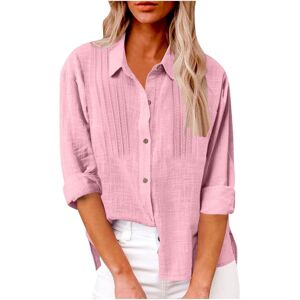 Unbranded (L, 01* Pink) Womens Button Down Shirts Ladies Tops Clearance Solid Long Sleeve Unbranded (L, 01* Pink) Womens Button Down Shirts Ladies Tops Clearance Solid Long Sleeve