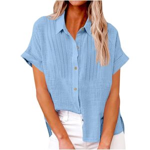 Unbranded (L, 02* Blue) Womens Button Down Shirts Ladies Tops Clearance Solid Long Sleeve Unbranded (L, 02* Blue) Womens Button Down Shirts Ladies Tops Clearance Solid Long Sleeve