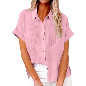 Unbranded (S, 02* Pink) Womens Button Down Shirts Ladies Tops Clearance Solid Long Sleeve Unbranded (S, 02* Pink) Womens Button Down Shirts Ladies Tops Clearance Solid Long Sleeve