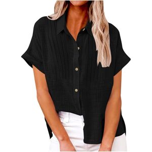 Unbranded (XXL, 02* Black) Womens Button Down Shirts Ladies Tops Clearance Solid Long Slee Unbranded (XXL, 02* Black) Womens Button Down Shirts Ladies Tops Clearance Solid Long Slee