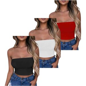 Unbranded (S, 09* White) Crop Tops for Women UK 1/2/3/4/5 PCS Sexy Tube Top Strapless Crop Unbranded (S, 09* White) Crop Tops for Women UK 1/2/3/4/5 PCS Sexy Tube Top Strapless Crop