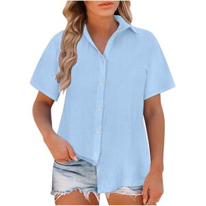 Unbranded (L, 02 Light Blue) Womens Tops Clearance Women's Blouses & Shirts Ladies Summer Unbranded (L, 02 Light Blue) Womens Tops Clearance Women's Blouses & Shirts Ladies Summer