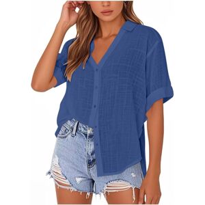 Unbranded (S, 002* Blue) Womens Dressy Casual Shirts Short Sleeve V Neck Work Blouses Busi Unbranded (S, 002* Blue) Womens Dressy Casual Shirts Short Sleeve V Neck Work Blouses Busi