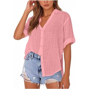 Unbranded (XL, 002* Pink) Womens Dressy Casual Shirts Short Sleeve V Neck Work Blouses Bus Unbranded (XL, 002* Pink) Womens Dressy Casual Shirts Short Sleeve V Neck Work Blouses Bus