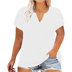 Unbranded (3XL, 001* White) Ladies Tops Clearance Womens Plus Size T Shirts V Neck Short S Unbranded (3XL, 001* White) Ladies Tops Clearance Womens Plus Size T Shirts V Neck Short S