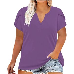 Unbranded (XL, 001* Purple) Ladies Tops Clearance Womens Plus Size T Shirts V Neck Short S Unbranded (XL, 001* Purple) Ladies Tops Clearance Womens Plus Size T Shirts V Neck Short S