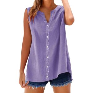Unbranded (M, 001* Purple) Womens Tank Tops Summer Dressy Casual Blouses Cotton Linen Slee Unbranded (M, 001* Purple) Womens Tank Tops Summer Dressy Casual Blouses Cotton Linen Slee