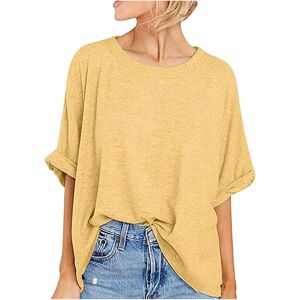 Unbranded (S, 03 Yellow) Oversized T Shirts for Women Clearance Ladies Tops Summer Blouses Unbranded (S, 03 Yellow) Oversized T Shirts for Women Clearance Ladies Tops Summer Blouses