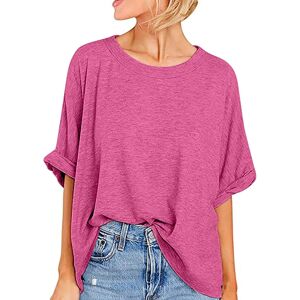 Unbranded (S, 01 Hot Pink) Oversized T Shirts for Women Clearance Ladies Tops Summer Blous Unbranded (S, 01 Hot Pink) Oversized T Shirts for Women Clearance Ladies Tops Summer Blous