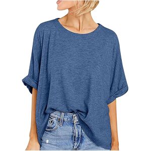 Unbranded (S, 02 Blue) Oversized T Shirts for Women Clearance Ladies Tops Summer Blouses C Unbranded (S, 02 Blue) Oversized T Shirts for Women Clearance Ladies Tops Summer Blouses C