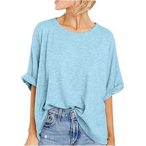 Unbranded (XXL, 03 Blue) Oversized T Shirts for Women Clearance Ladies Tops Summer Blouses Unbranded (XXL, 03 Blue) Oversized T Shirts for Women Clearance Ladies Tops Summer Blouses