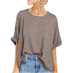 Unbranded (XXL, 02 Coffee) Oversized T Shirts for Women Clearance Ladies Tops Summer Blous Unbranded (XXL, 02 Coffee) Oversized T Shirts for Women Clearance Ladies Tops Summer Blous