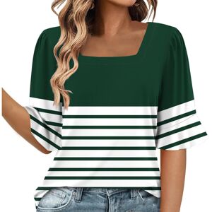 Unbranded (M, 005* Green) Summer Tops for Women UK Clearance Ladies Tops Square Neck Short Unbranded (M, 005* Green) Summer Tops for Women UK Clearance Ladies Tops Square Neck Short
