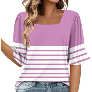 Unbranded (XL, 005* Pink) Summer Tops for Women UK Clearance Ladies Tops Square Neck Short Unbranded (XL, 005* Pink) Summer Tops for Women UK Clearance Ladies Tops Square Neck Short