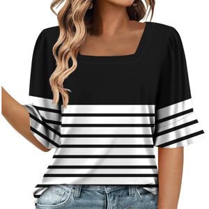 Unbranded (XL, 005* Black) Summer Tops for Women UK Clearance Ladies Tops Square Neck Shor Unbranded (XL, 005* Black) Summer Tops for Women UK Clearance Ladies Tops Square Neck Shor