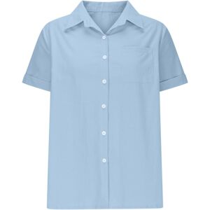 Unbranded (XXL, 002* Sky Blue) Ladies Tops Clearance Linen Shirts for Women Summer Short S Unbranded (XXL, 002* Sky Blue) Ladies Tops Clearance Linen Shirts for Women Summer Short S