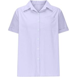 Unbranded (L, 001* Purple) Ladies Tops Clearance Linen Shirts for Women Summer Short Sleev Unbranded (L, 001* Purple) Ladies Tops Clearance Linen Shirts for Women Summer Short Sleev