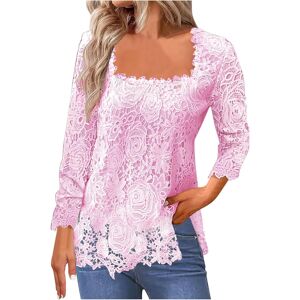 Unbranded (S, 01 Pink) Ladies Tops Clearance Womens Long Sleeve Shirts Sexy Lace Blouses D Unbranded (S, 01 Pink) Ladies Tops Clearance Womens Long Sleeve Shirts Sexy Lace Blouses D