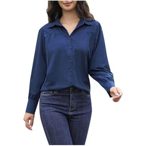 Unbranded (XL, 01 Navy) Ladies Tops Clearance Womens Button Down Long Sleeve Shirts Wrinkl Unbranded (XL, 01 Navy) Ladies Tops Clearance Womens Button Down Long Sleeve Shirts Wrinkl