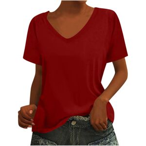 Unbranded (3XL, 002* Red) Womens Summer Tops 2025 Short Sleeve V Neck T Shirts Dressy Pull Unbranded (3XL, 002* Red) Womens Summer Tops 2025 Short Sleeve V Neck T Shirts Dressy Pull