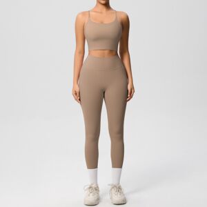 Unbranded (Suit-Mocha Brown, M) Double-sided brushed solid color back-fitting breathable y Unbranded (Suit-Mocha Brown, M) Double-sided brushed solid color back-fitting breathable y